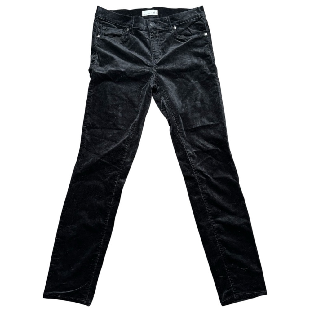 LOFT Black Modern Skinny Velvet Women's Jeans/Pants Size 27 / 4 - Picture 2 of 10